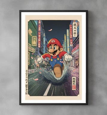 Sato Hageshi - Run Through the City - Pop Art - Signed and, Nieuw