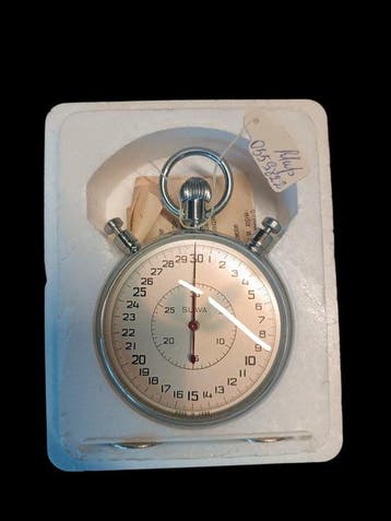 Klok - Verchroomd, SLAVA,USSR, stopwatch - 1970-1980