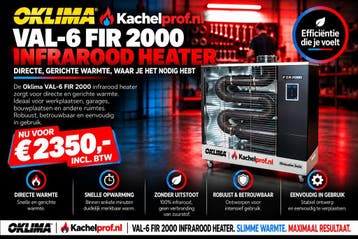 Shizuoka Oklima VAL-6 FIR 2000 infrarood Diesel kachel, Huis en Inrichting, Ophalen, Overige brandstoffen, Nieuw, Petroleumkachel