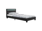 Veiling - Gestoffeerd Bed Verona - 90 x 200 cm - Zwart, Huis en Inrichting, Slaapkamer | Bedden, Nieuw