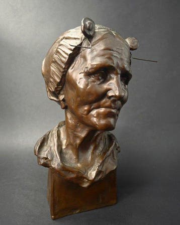 Toon Dupuis (1877-1937) - Buste, Scheveningse vissersvrouw -