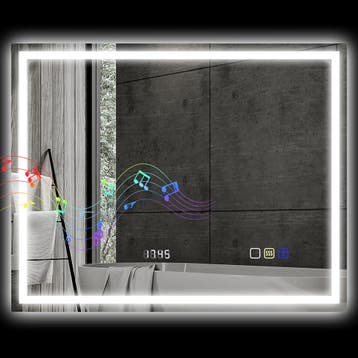 TRUUSK Badkamerspiegel LED Bluetooth 80 x 100 cm - Touch-sch, Verzenden, Nieuw