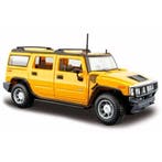 Modelauto Hummer H2 geel 1:24 - Modelauto, Ophalen of Verzenden, Nieuw