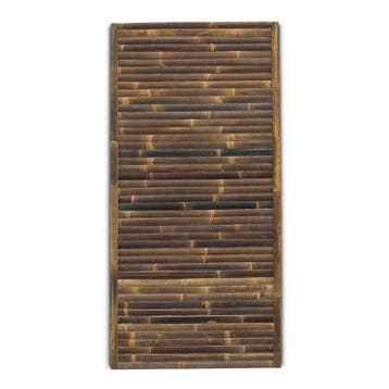 Bamboe schutting Stripe - 90 x 180 cm - Donker - Horizontale, Tuin en Terras, Schuttingen, Verzenden, Nieuw