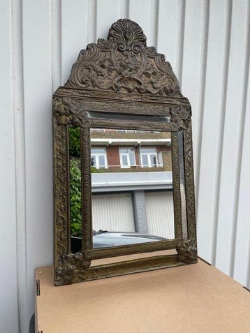 Wandspiegel - Hout, spiegelglas, Metaal