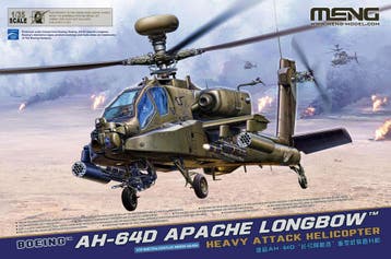 MENG-Model QS-004 Boeing AH-64D Apache Longbow Heavy Attack, Hobby en Vrije tijd, Modelbouw | Vliegtuigen en Helikopters, Verzenden