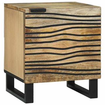vidaXL Nachtkastje Naturel 40 x 33 x 46 cm Bewerkt hout, Minder dan 45 cm, Verzenden, Nieuw, Minder dan 55 cm
