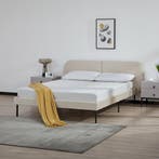 Gestoffeerd bed Porvoo met bedbodem 140x200 cm beige [en.cas, Huis en Inrichting, Slaapkamer | Bedden, Verzenden, Nieuw