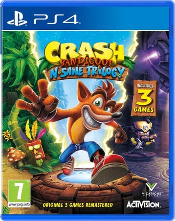 Crash Bandicoot N Sane Trilogy (Buitenlands Doosje) (Nieuw), Spelcomputers en Games, Ophalen of Verzenden, Nieuw