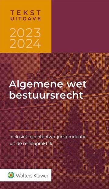 Tekstuitgave Algemene wet bestuursrecht 2023-2024, Verzenden, Zo goed als nieuw