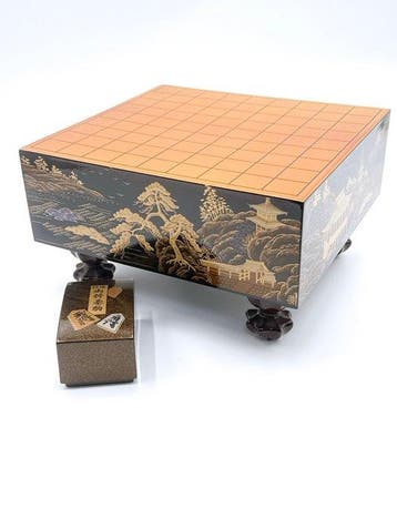 Japans mini Shogi-bord door Ryuzan met maki-e