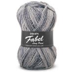 DROPS Fabel Long Print - 602 silver fox - Wol Garen, Ophalen of Verzenden, Nieuw