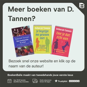 Je begrijpt me gewoon niet / Ooievaar 9789035112858, Verzenden, Gelezen, D. Tannen