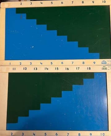 Montessori sommenbord 2-delig (zie afbeelding), Verzenden, Nieuw