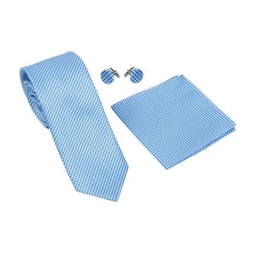 Fako Fashion - Stropdas, Pochette & Manchetknopen Blok -, Verzenden, Nieuw