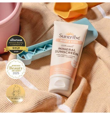 Suntribe Baby & Kids Organische Minerale Zonnebrand SPF 30, Ophalen of Verzenden, Nieuw