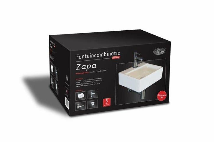Fonteinset Zapa, Doe-het-zelf en Verbouw, Sanitair, Verzenden