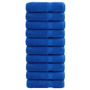 vidaXL Badhanddoeken SOLUND 10 st 600 g/m² 70x140 cm blauw, Verzenden, Nieuw, Blauw