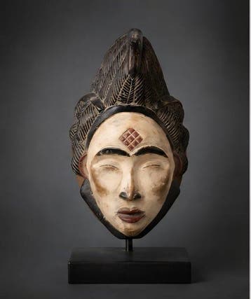 Prachtig godinnenmasker Punu Mukuyi - Gabon - Prachtig