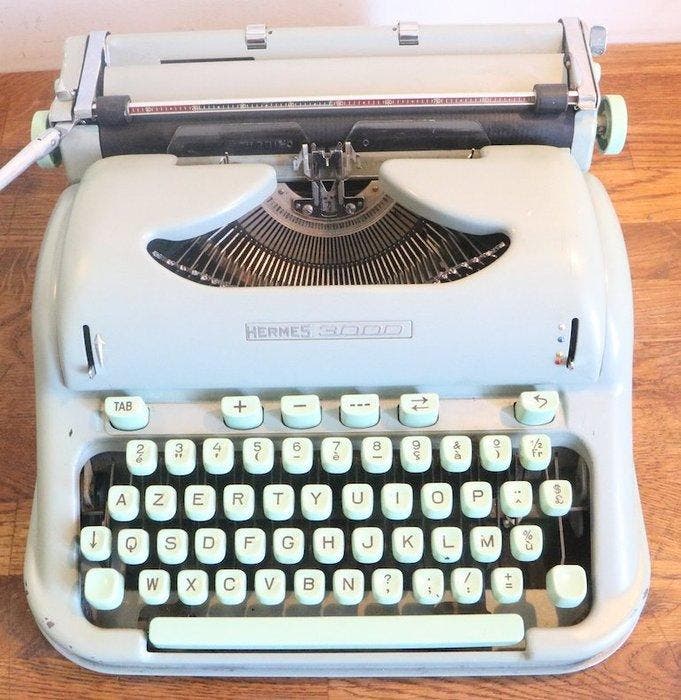 Hermes 3000 - Typemachine - 1950-1960, Antiek en Kunst, Kunst | Designobjecten