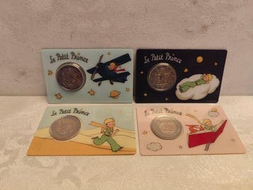 Frankrijk. 2 Euro 2026 Le Petit Prince (4 coincards)