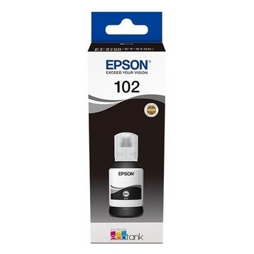 Epson 102 inktfles zwart (origineel), Verzenden, Nieuw, Epson