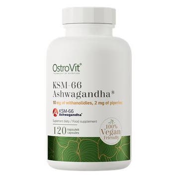 Ostrovit - Ashwagandha KSM-66  - 120 Vege Capsules, Verzenden, Nieuw, Poeder of Drank