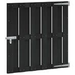 vidaXL Tuinpoort 100 x 100 cm WPC en Aluminium Zwart, Tuin en Terras, Verzenden, Nieuw