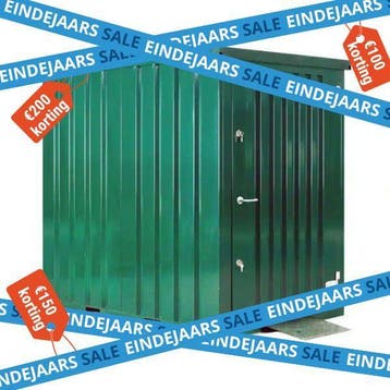 TIJDELIJKE AANBIEDING/ groene /10 ft container /tuinhuis/RAL