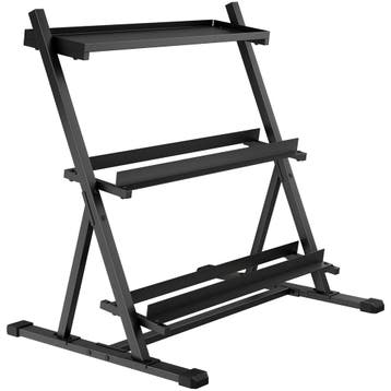 Verstelbare Drielaagse Dumbbell Stand Max. 200kg Antislip Ko, Sport en Fitness, Verzenden, Nieuw