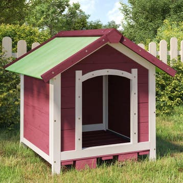 vidaXL Hondenhok 65x65x61,5 cm massief grenenhout, Verzenden, Nieuw