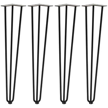 TRUUSK Set van 4 Stalen Tafelpoten - Vorkontwerp - Voor Salo, Verzenden, Nieuw