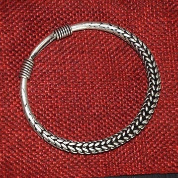 Prachtige Miao-Hmong armband, traditioneel gevlochten, 40 g,