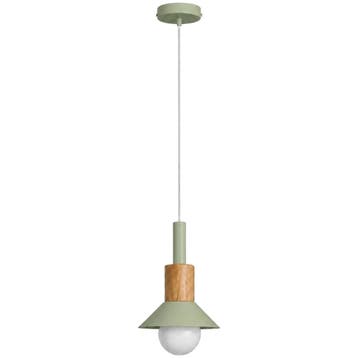 Evila Hanglamp - Groen - Nieuw/Ongebruikt - Metaal/Hout -, Ophalen of Verzenden, Nieuw, Hout, Scandinavisch
