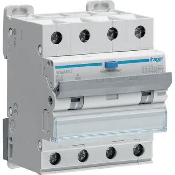 Hager aardlekautomaat 4-Polig B32 30mA ADM432G, Ophalen of Verzenden, Nieuw