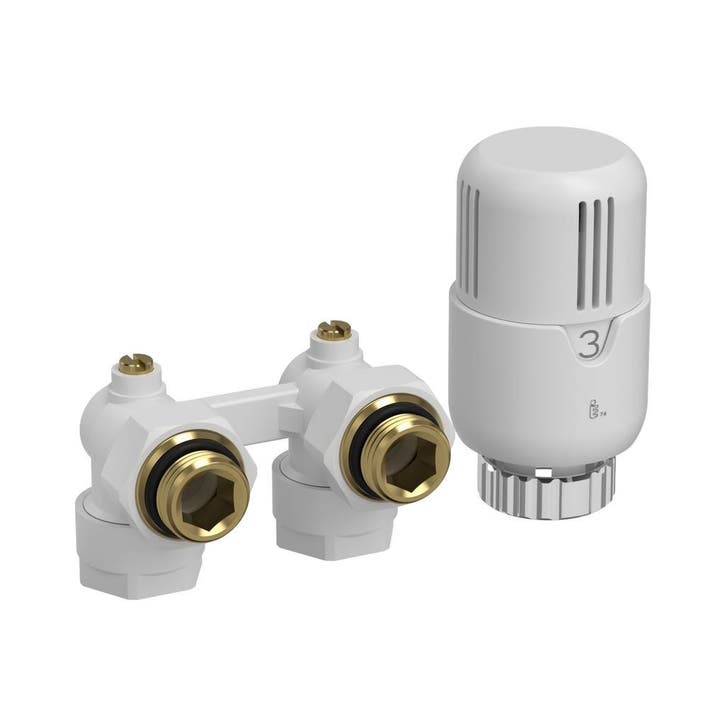 Belrad H-Blok radiatoraansluitset haaks vloeraansluiting, Doe-het-zelf en Verbouw, Verwarming en Radiatoren, Thermostaat, Nieuw