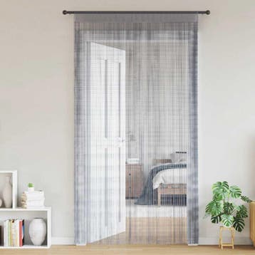 vidaXL Koordgordijnen 2 st 100x250 cm lichtgrijs, Verzenden, Nieuw, Grijs