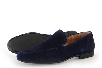 Manfield Loafers in maat 42 Blauw, Loafers, Manfield, Zo goed als nieuw, Verzenden