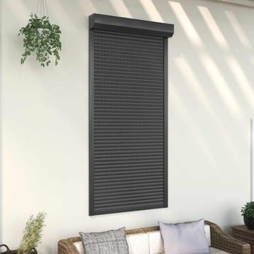 vidaXL Roljaloezie Antraciet 100 x 210 cm Aluminium en, Verzenden, Nieuw