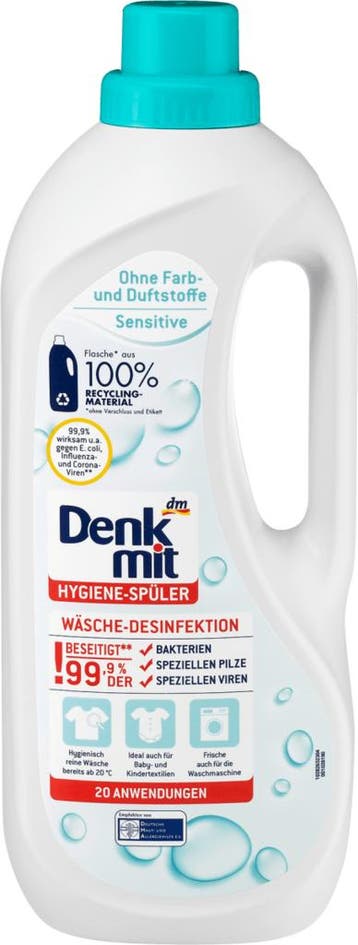 Denkmit hygiëne wasmiddel sensitive 1,5L, Verzenden, Nieuw