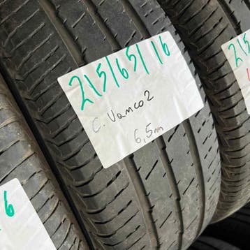 2 x Continental Vanco 2 215-65-16 C Zomerbanden 6,5mm, 16 inch, Ophalen of Verzenden, Band(en), Zomerbanden