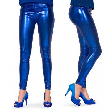 Legging Metallic Blauw, Ophalen of Verzenden, Nieuw