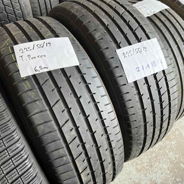 2 x Toyo Proxes 225-55-19 Zomerbanden 6,5mm, 19 inch, Gebruikt, Ophalen of Verzenden, Band(en)