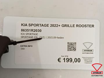 Kia Sportage 2022+ Grille Rooster Voorbumper 86351r2030 8635, Ophalen, Gebruikt, Kia