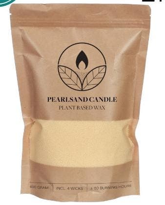 Kaarsenzand Pearl Sand Creme inclusief 4 lonten 400 g, Ophalen of Verzenden, Nieuw