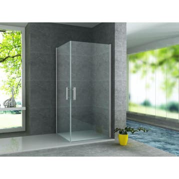 Douchecabine 80X80 Vierkant Mina 2 Draaideuren (Badkamer), Doe-het-zelf en Verbouw, Sanitair, Ophalen of Verzenden, Nieuw