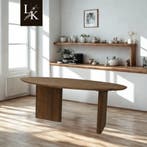 Landelijk Klassiek - Japandi ovaal - eettafel Umesund - Teak, 100 tot 150 cm, Teakhout, Vijf personen of meer, Japandi, Organisch, Scandinavisch, Landelijk