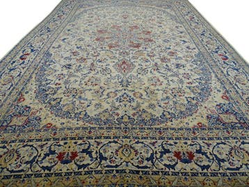 Perzisch tapijt -Nain- 495 x337 cm - Wol+zijde -Handgeknoopt, Huis en Inrichting, Stoffering | Tapijten en Kleden, Modern, Klassiek, Eclectisch