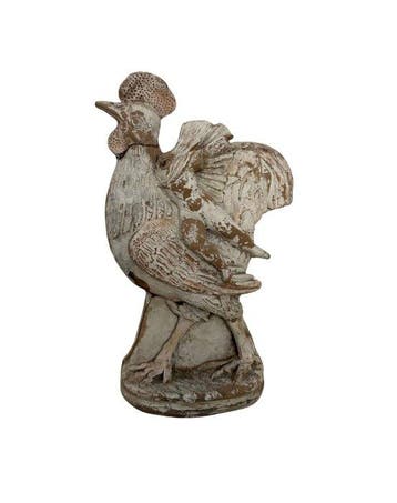 Grece Terracotta Ganimedes die op een reusachtige haan