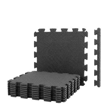 Puzzelmat - 30 x 30 x 1 cm - 12 stuks - 1,08 m², Verzenden, Nieuw, Fitnessmat